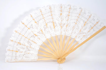 Bridal Lace Folding Hand Fan, Gift For Her, Gift For Mom, Bridesmaid Accessories, Bamboo Hand Fan